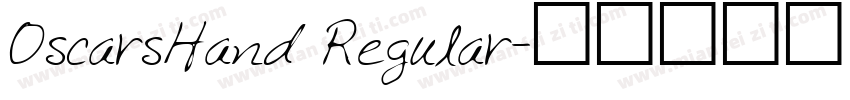 OscarsHand Regular字体转换